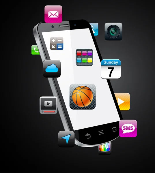 Concepts de téléphone portable . — Image vectorielle