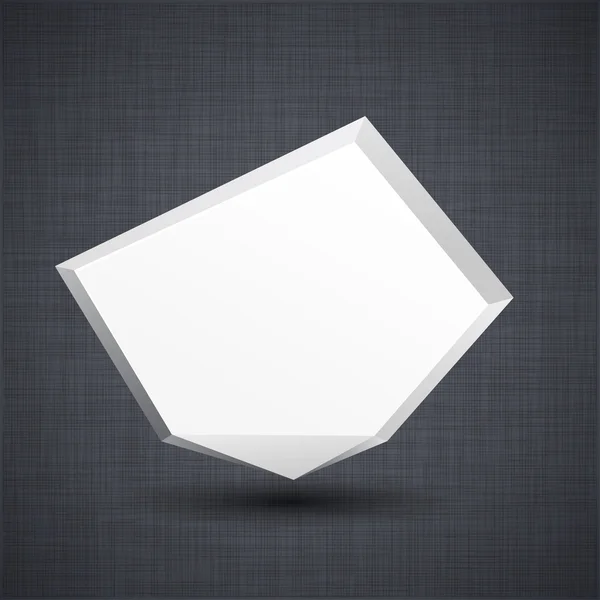 Ankündigung weißes Papier Origami Ballon. — Stockvektor