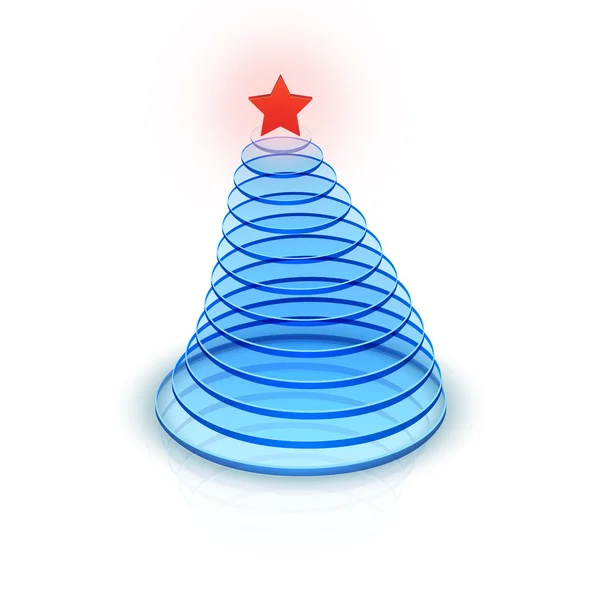 Árbol de Navidad 3D . — Archivo Imágenes Vectoriales
