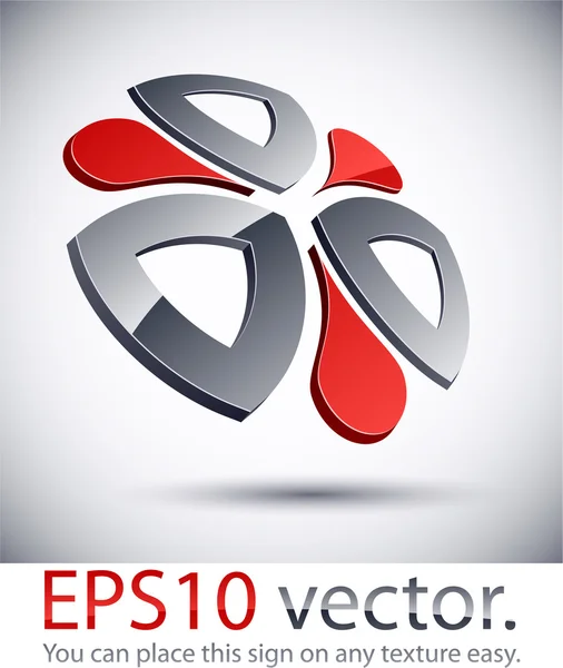 3D-moderne logo pictogram. — Stockvector