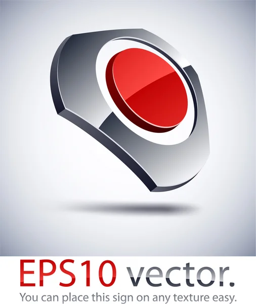 Pictograma logo armonie 3D . — Vector de stoc