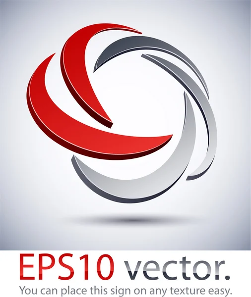 3D ikony logo moderní posun. — Stockový vektor
