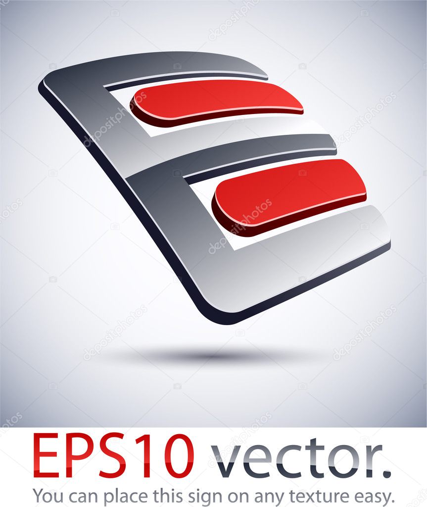 Vector illustration of 3D 
