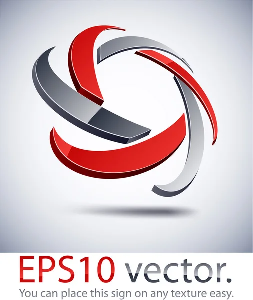 3D ikony moderní star logo. — Stockový vektor