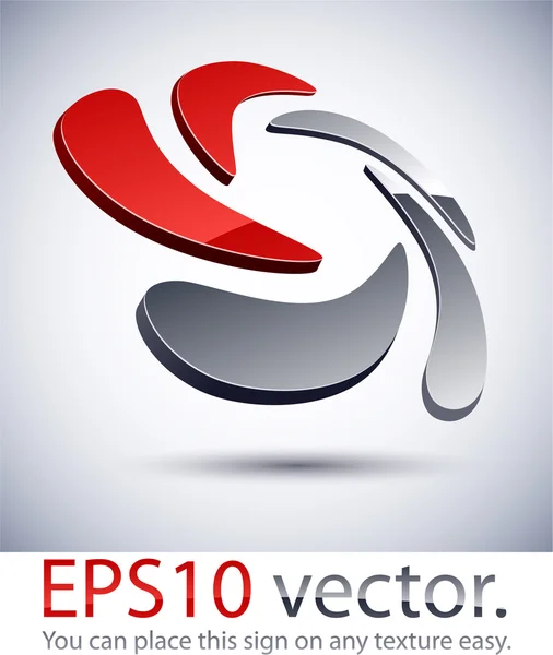 3D ikony logo moderní posun. — Stockový vektor
