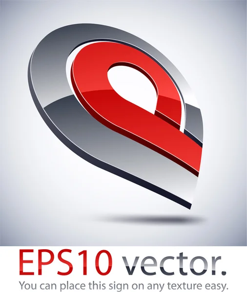 3D modern logo icon. Vector Graphics