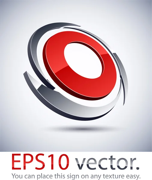 3D-s modern penge logó ikon. — Stock Vector