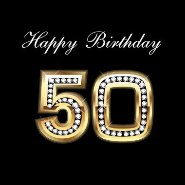 Download Happy 50th Birthday Free Vector Eps Cdr Ai Svg Vector Illustration Graphic Art