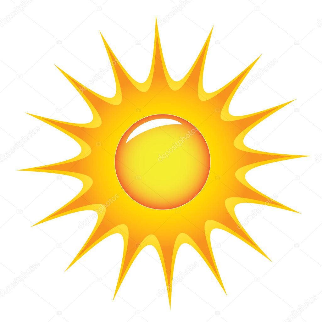 Sun Symbol — Stock Vector © deskcube #7952203