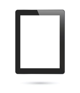 Touch screen tablet clipart