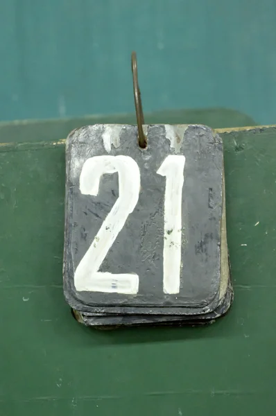 Number tags, 21 — стоковое фото
