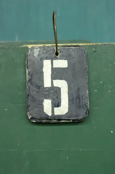 Numer znacznika, pięć — Zdjęcie stockowe