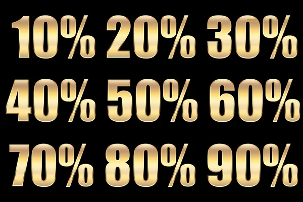 Percentagem de venda — Fotografia de Stock