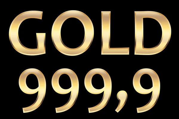 Oro 999.9 — Foto de Stock