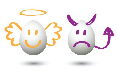 good and evil clipart