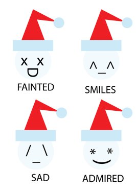 Christmas icons clipart