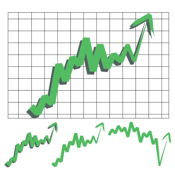 Stock index flèche — Image vectorielle