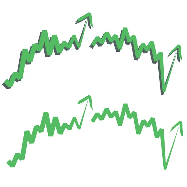 Aktienindex im Aufwind. — Stockvektor