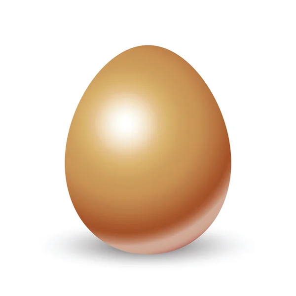 Standing straight brown chicken egg — Stock Vector © helgaknut #9444792