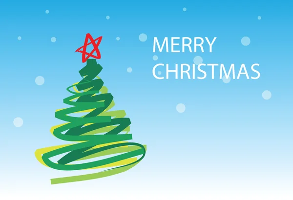 Christmas tree- 1 of 6 christmas card — Stock Vector