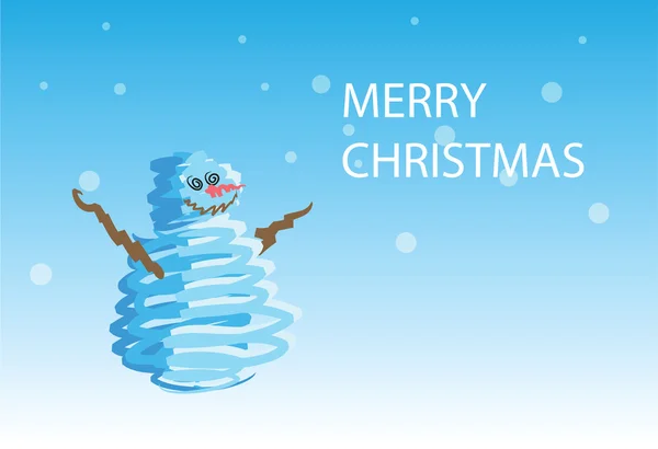 Snowman - 2 6 kartek świątecznych — Wektor stockowy