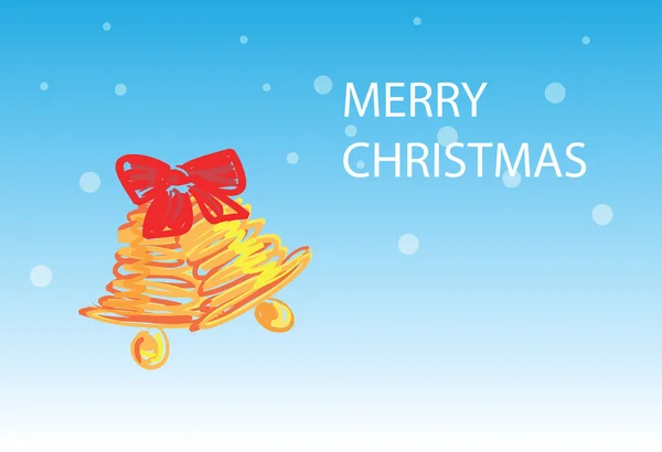 Boże Narodzenie dzwon - 4 6 kartek świątecznych — Wektor stockowy