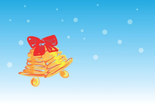 Campana de Navidad - 4 de 6 tarjetas de Navidad — Vector de stock
