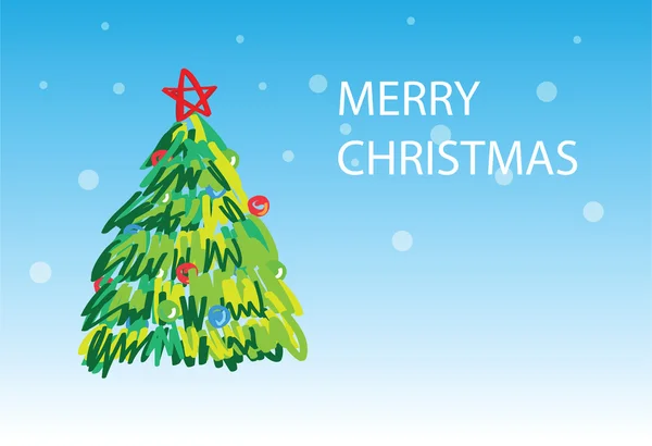 Christmas tree - 6 de 6 cartes de Noël — Image vectorielle