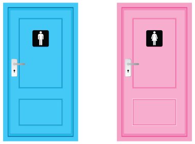 toilet signs clipart