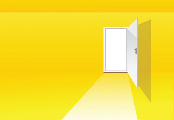 Gelbes Zimmer — Stockvektor