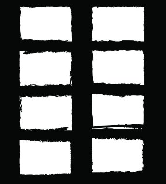 grunger kare, kenarlıklar