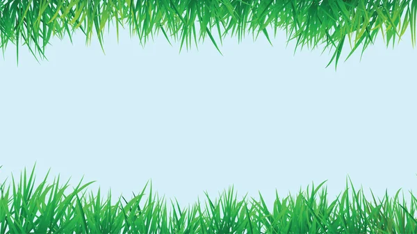 Frontera de hierba — Vector de stock