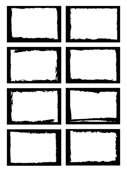 Grunge grenzen of frames — Stockvector