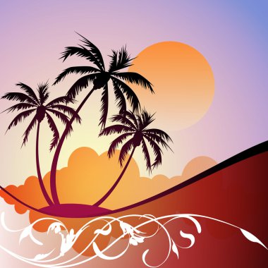 Tropical Landscape clipart