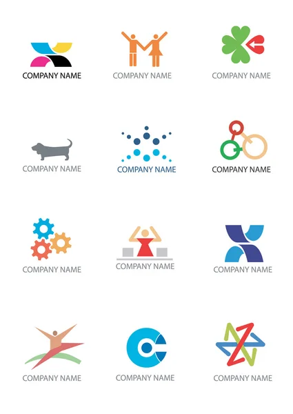 Empresa _ logos _ symbols — Vetor de Stock