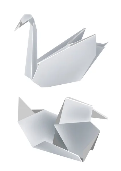 Paper_swan_duck — стоковий вектор