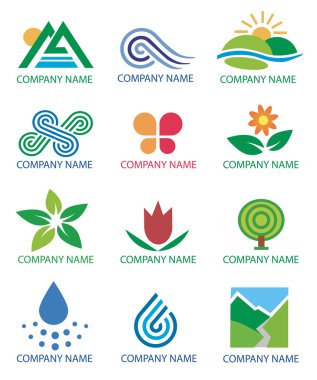 Logos_symbols_nature_landscape clipart