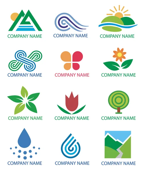 Logos_symbols_nature_landscape — 图库矢量图片