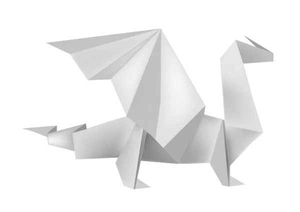 Origami_dragon — Stockový vektor