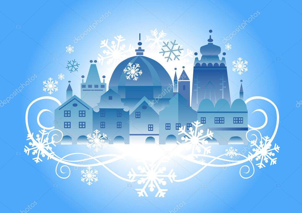 Christmas _town_background