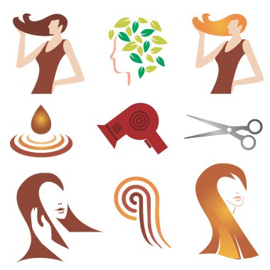 Hair_cosmetic_icon_set clipart