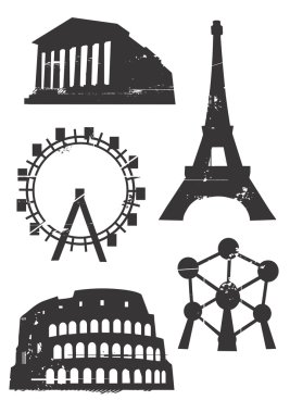 Silhouettes_famous_european_buildings