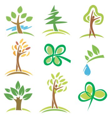 Icons_trees_plants clipart