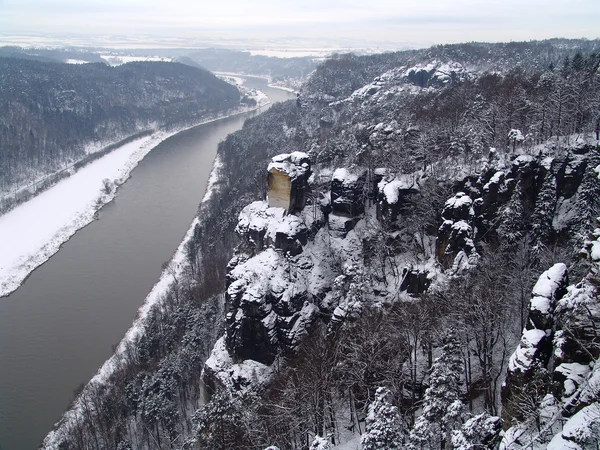 stock image Landscape in the wintertime