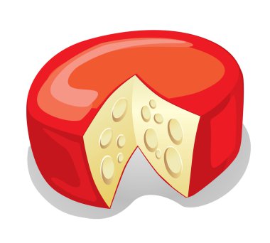 Cheese Truckle (illustration) clipart