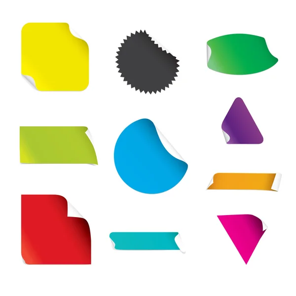 Kleurrijke stickers — Stockvector
