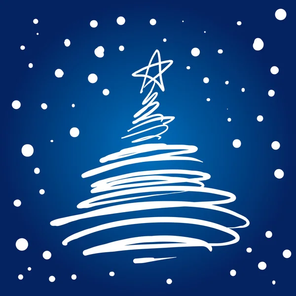 Weihnachtsbaum gedeiht (Illustration)) — Stockvektor