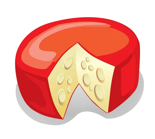Truckle τυρί (εικονογράφηση) — Διανυσματικό Αρχείο