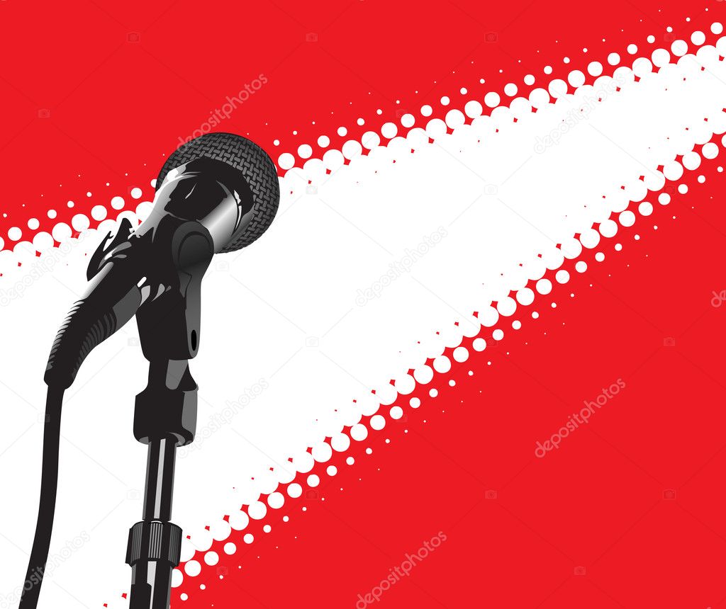 Microphone In Spotlight
