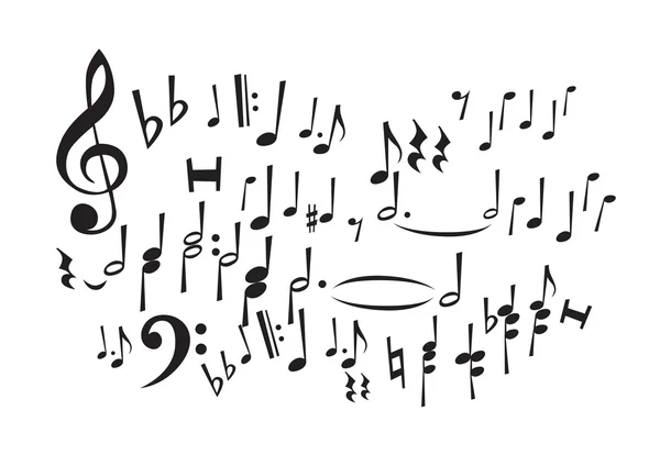 Notes de musique (vecteur ) — Image vectorielle